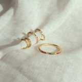 10k Solid Colorful Band Ring - - Rings - Ofina