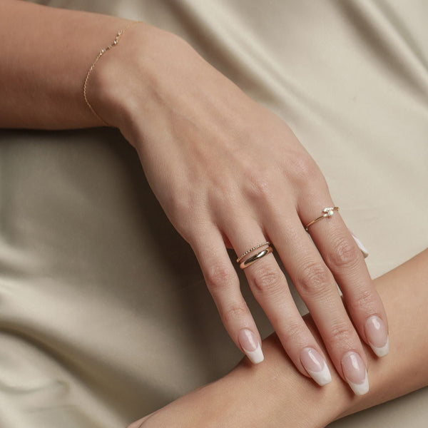 10k Solid Gold Thick Band - - Rings - Ofina