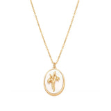 Birth Flower Necklace - January - Carnation - Necklaces - Ofina