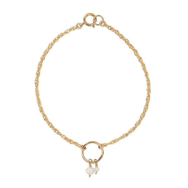 Halo Duo Pearl Bracelet - - Bracelets - Ofina