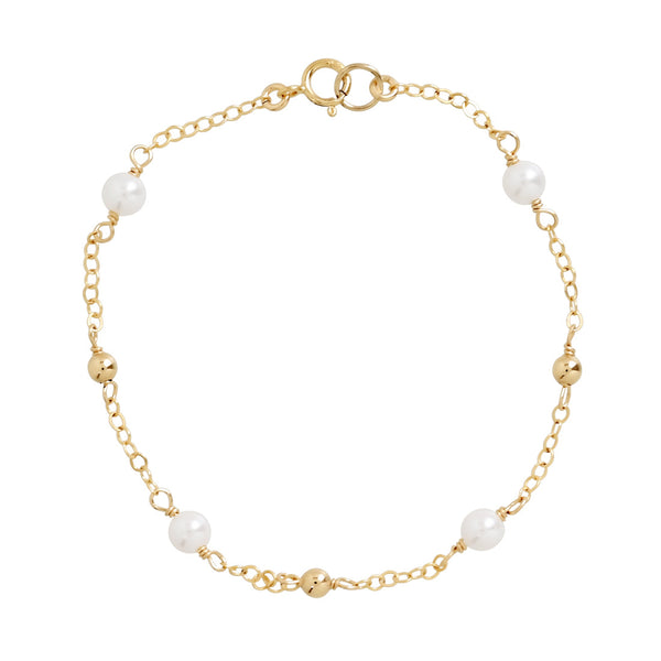 Pearl & Sphere Bracelet - - Bracelets - Ofina