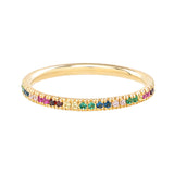 10k Solid Colorful Band Ring - - Rings - Ofina