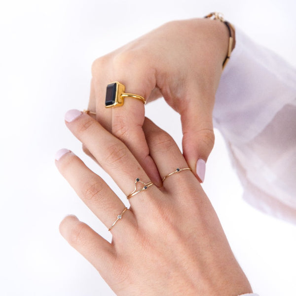 Diamond Solitaire Ring - - Rings - Ofina