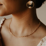Oval Link Chain Necklace - - Necklaces - Ofina