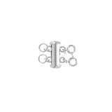 Tube No Tangle Clasp - Silver / Double - Necklaces - Ofina