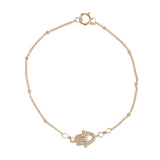Khamsa Bracelet - Gold - Bracelets - Ofina