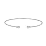 Double CZ Cuff - Silver - Bracelets - Ofina