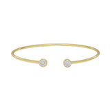 CZ Cuff - Gold - Bracelets - Ofina