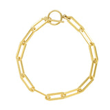 Bold Paperclip Toggle Bracelet - - Bracelets - Ofina
