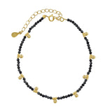 Black Onyx & Beaded Nugget Bracelet - - Bracelets - Ofina