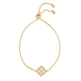 Floral Mother of Pearl Adjustable Bracelet - - Bracelets - Ofina