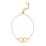 Horseshoe Link Adjustable Bracelet - - Bracelets - Ofina