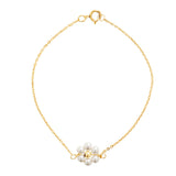 Beaded Daisy Pearl Bracelet - Medium Daisy - Bracelets - Ofina