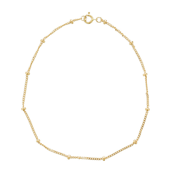 14k Solid Gold Ball Chain Bracelet - - Bracelets - Ofina