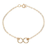 Infinity Bracelet on Regular Chain - Gold - Bracelets - Ofina
