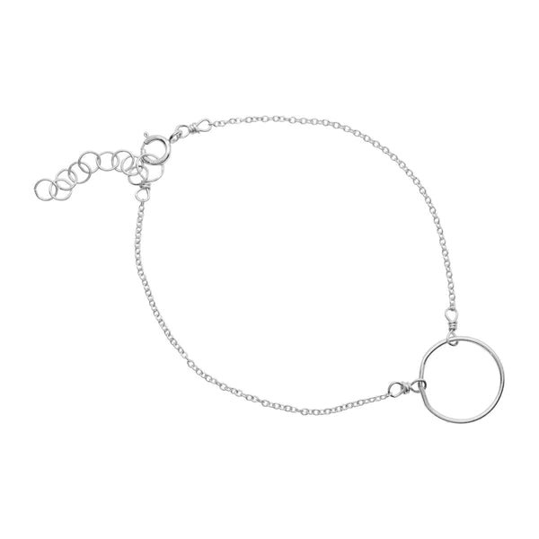 Open Circle Bracelet - Silver - Bracelets - Ofina