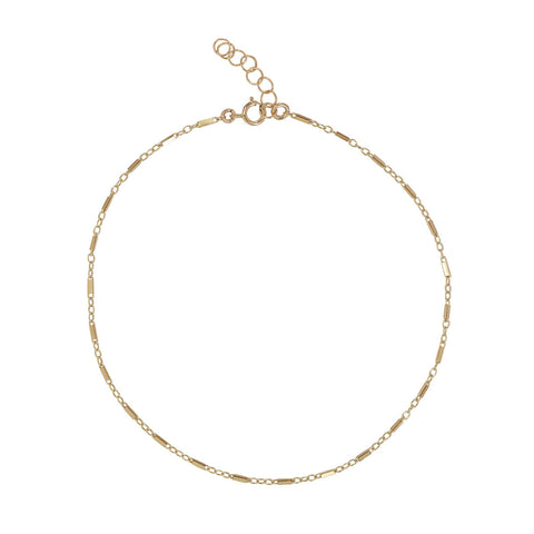 Flat Multi Bar Bracelet - 6 inches - - Ofina