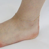 Ball Chain Anklet - - Bracelets - Ofina