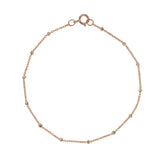 2-Tone Ball Chain Bracelet - Rosegold / 7" - Bracelets - Ofina