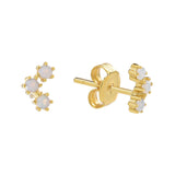 Opal Trinity Studs - - Earrings - Ofina