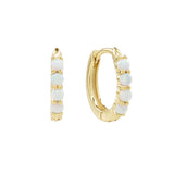 Opal Huggies - - Earrings - Ofina