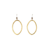 SALE - Brushed Marquise Earrings - Gold / Medium - Earrings - Ofina