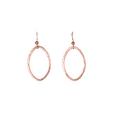 SALE - Brushed Marquise Earrings - Rosegold / Medium - Earrings - Ofina