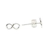 Infinity Wirewrapped Studs - Silver - Earrings - Ofina