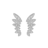 CZ Angel Wing Studs - - Earrings - Ofina