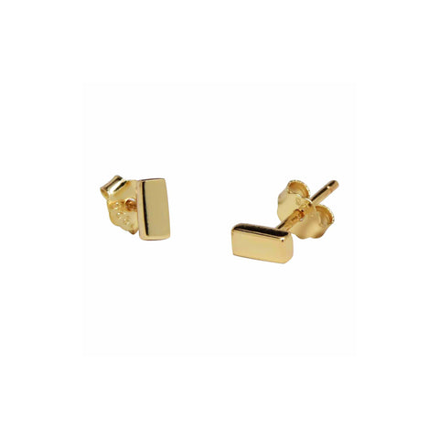 Bar Studs - Gold - Earrings - Ofina