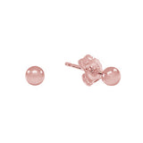 Sphere Studs - Rose Gold / 3mm - Earrings - Ofina