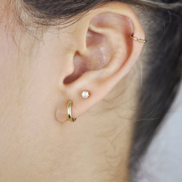Opal Prong Studs - - Earrings - Ofina