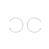 Endless Ball End Hoops - Silver / 18mm - Earrings - Ofina
