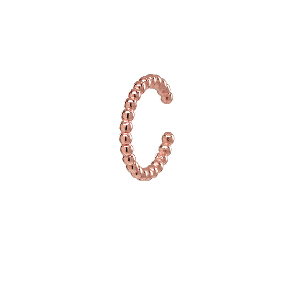 Beaded Middle Ear Cuff - Rose Gold - Earrings - Ofina
