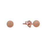 SALE - Stardust Sphere Studs - Rose Gold / 5mm - Earrings - Ofina