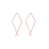 Infinity Diamond Hoops - Small / Rose Gold - Earrings - Ofina