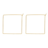 Infinity Square Hoops - Large / Gold - Earrings - Ofina