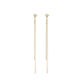 Box Chain CZ Studs - Large - Earrings - Ofina