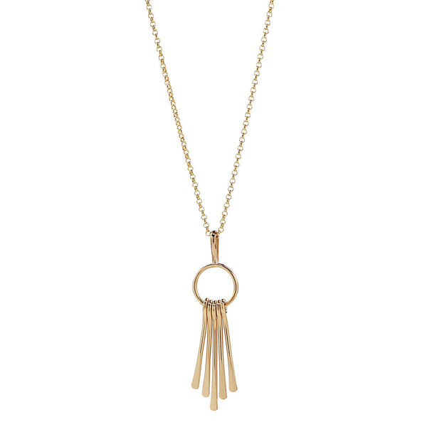 Fringe Necklace - Gold - Necklaces - Ofina