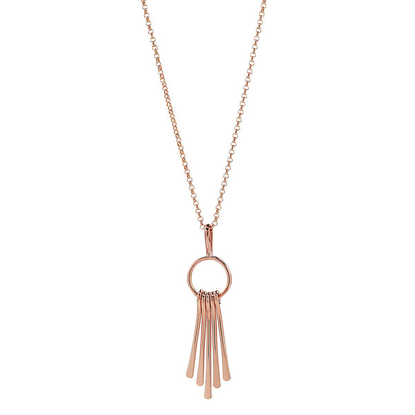 Fringe Necklace - Rosegold - Necklaces - Ofina