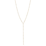 SALE - Y-Drop Ball Chain Necklace - Gold / 19" - Necklaces - Ofina