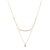 Double Strand Tube + CZ Necklace - Long Tube - Necklaces - Ofina