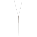 6 Tiny Multi-Disc Y-Drop Necklace - Silver - Necklaces - Ofina