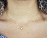 Teardrop Opal Necklace - - Necklaces - Ofina