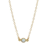 Tiny Round Opal Choker - - Necklaces - Ofina