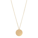 Disc Necklace - Thin Chain / Medium - Necklaces - Ofina