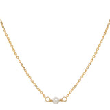 Tiny Pearl Choker - Gold - Necklaces - Ofina