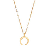 Tiny Horn Necklace - Gold - Necklaces - Ofina