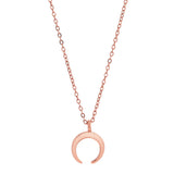 Tiny Horn Necklace - Rosegold - Necklaces - Ofina