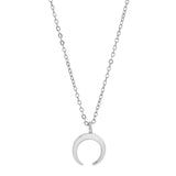 Tiny Horn Necklace - Silver - Necklaces - Ofina